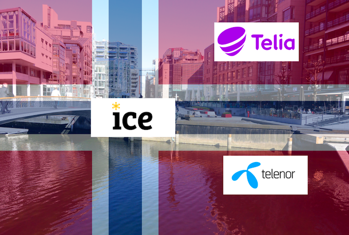 Telenor, Ice и Telia Норвегии