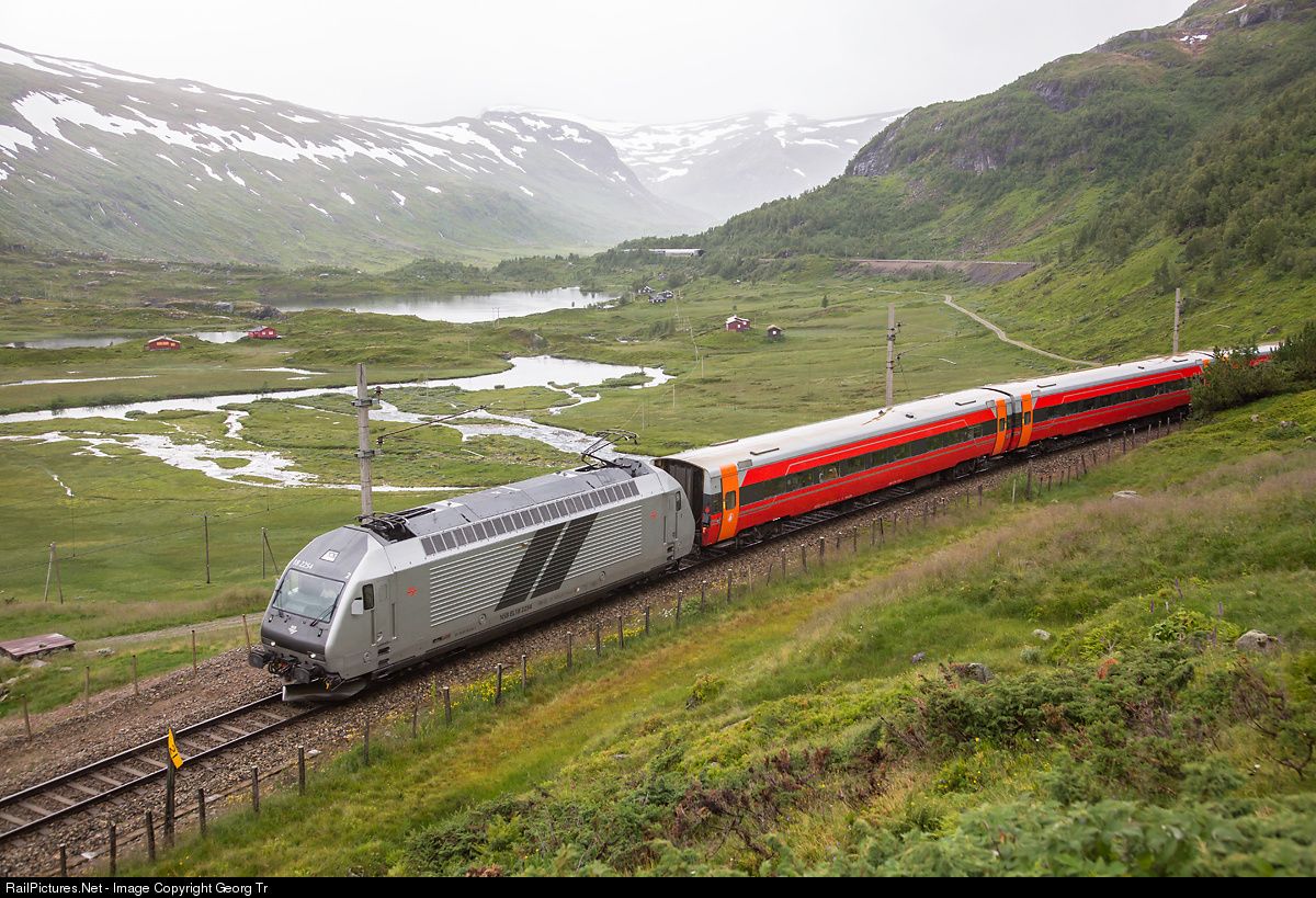 Движение поездов на востоке Норвегии