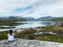 Туристы приехавшие в Норвегию