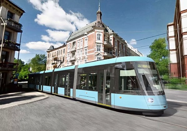 Новые трамваи Осло