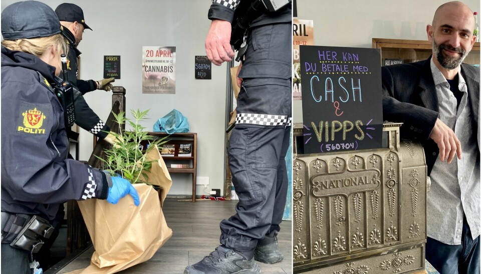 Politiet la ned cannabiskafe i Oslo